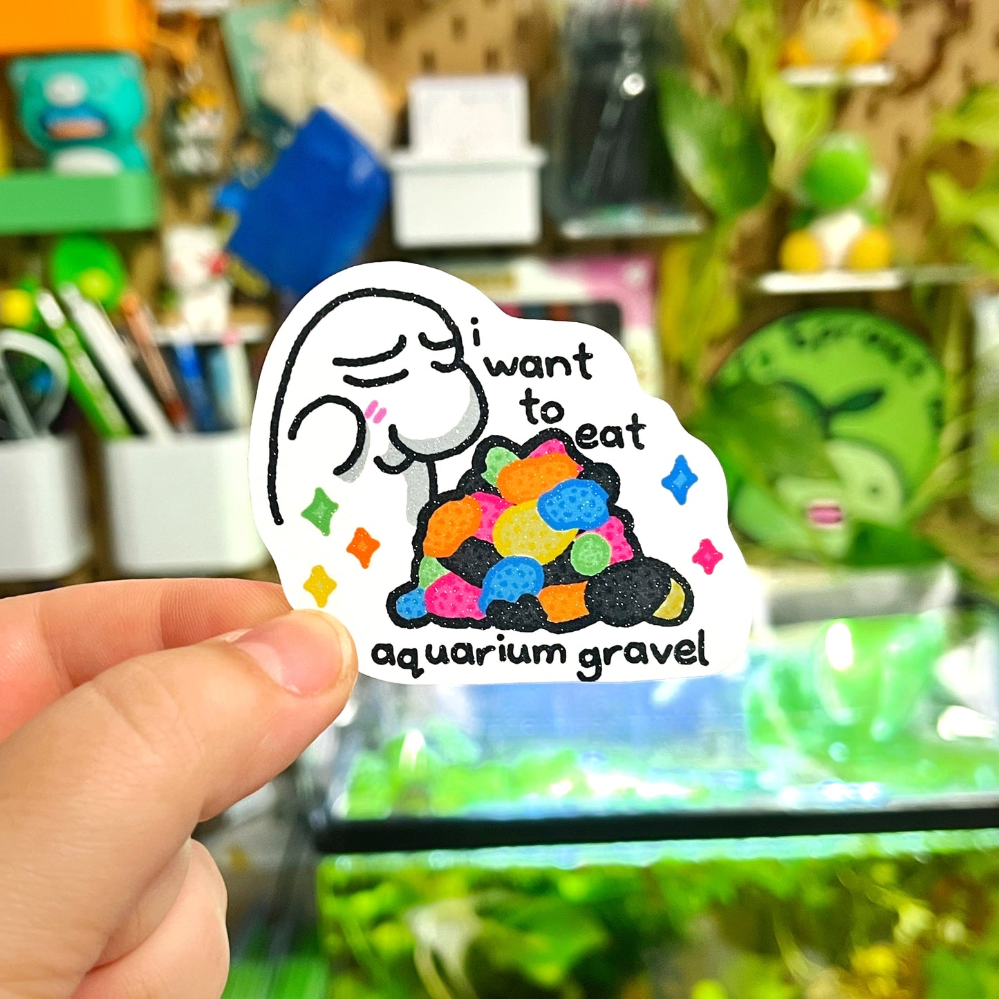 i want to eat aquarium gravel