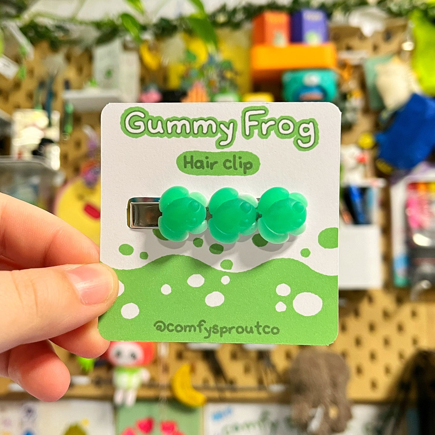 Gummy Frog Hairclip