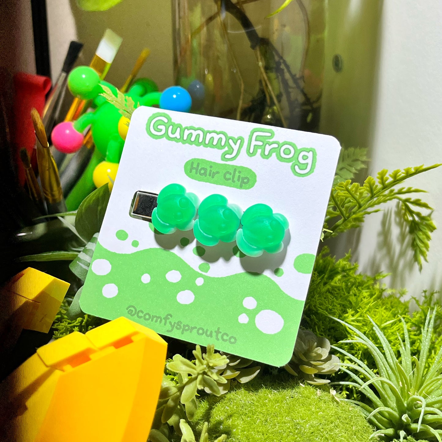 Gummy Frog Hairclip