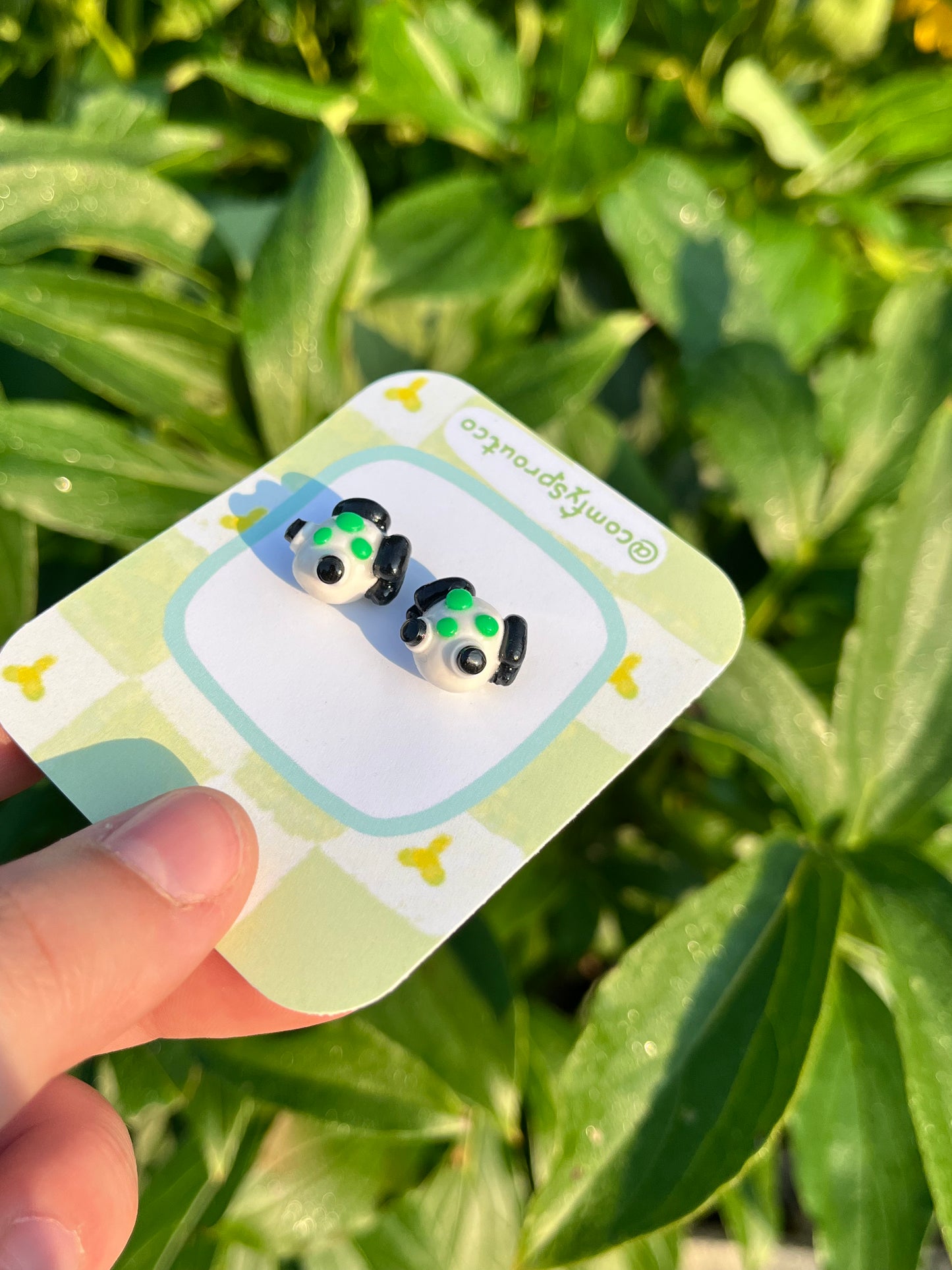 Micro Frog Stud Earrings